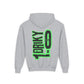 Youth Driky 1 point 0 Bro - Green Monkey Backprint - Heavy Blend Hoodie 16 Colors