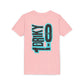 Youth Driky 1 point 0 Bro - - Blue Brain Back Print Short Sleeve Tee