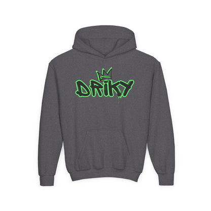 Driky Roy-al - Green Monkey - Youth Heavy Blend Hoodie