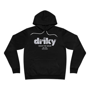 Driky Wear - White Night Fleece Pullover Hoodie