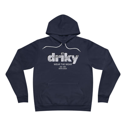 Driky Wear - White Night Fleece Pullover Hoodie