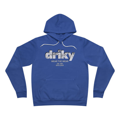 Driky Wear - White Night Fleece Pullover Hoodie