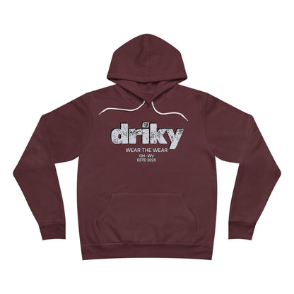 Driky Wear - White Night Fleece Pullover Hoodie
