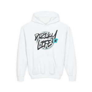 Driky Life - Blue Brain - Youth Heavy Blend Hoodie