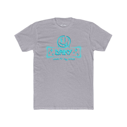 Driky Laugh at the World - Blue Brain Cotton Crew Tee