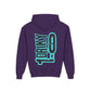 Driky 1 point 0 Bro - Blue Brain - (Back Print) Youth Heavy Blend Hoodie