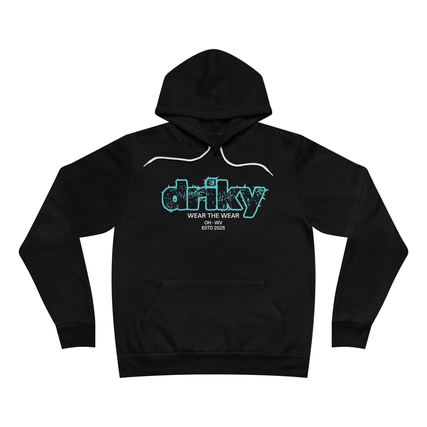 Driky Wear ESTD - Blue Brain Fleece Pullover Hoodie