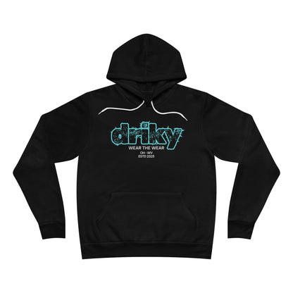 Driky Wear ESTD - Blue Brain Fleece Pullover Hoodie