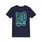 Youth Driky 1 point 0 Bro - - Blue Brain Back Print Short Sleeve Tee