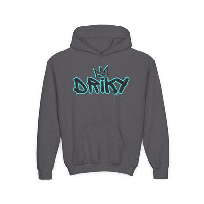 Driky Roy-al - Blue Brain - Youth Heavy Blend Hoodie