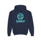 Driky Die Happy -  Blue Brain - Youth Heavy Blend Hoodie