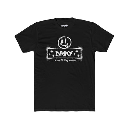 Driky Laugh at the World - Simple Cotton Crew Tee