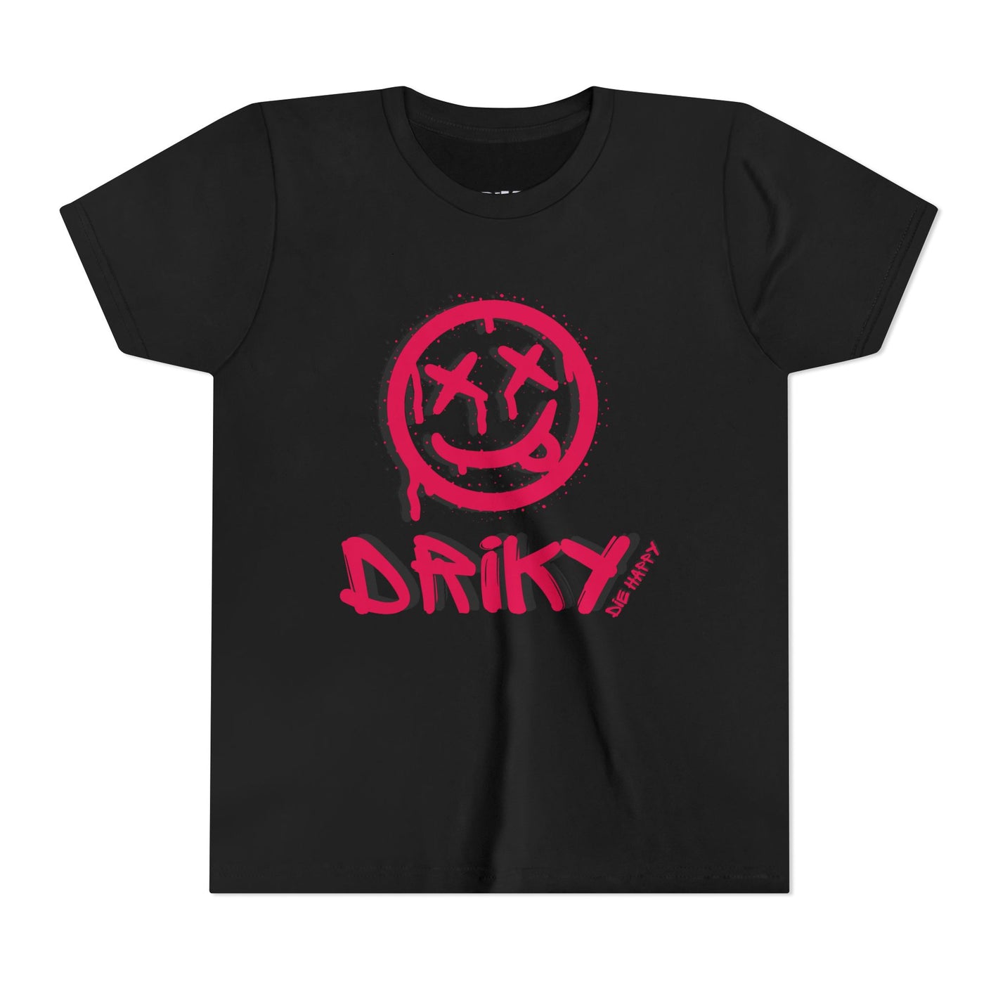Youth Driky Die Happy - Rose Blood Short Sleeve Tee