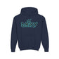 Driky Roy-al - Blue Brain - Youth Heavy Blend Hoodie
