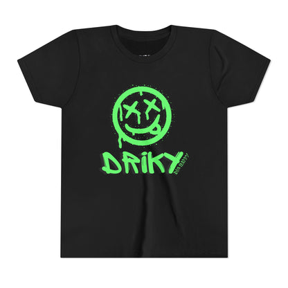 Youth Driky Die Happy - Green Monkey Short Sleeve Tee
