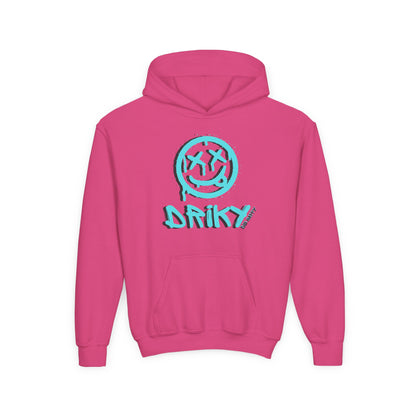 Driky Die Happy -  Blue Brain - Youth Heavy Blend Hoodie