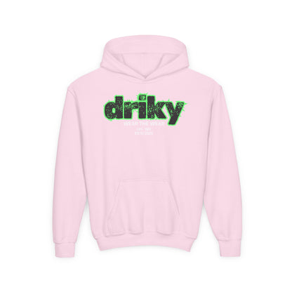 Driky ESTD Wear - Green Monkey - Youth Heavy Blend Hoodie