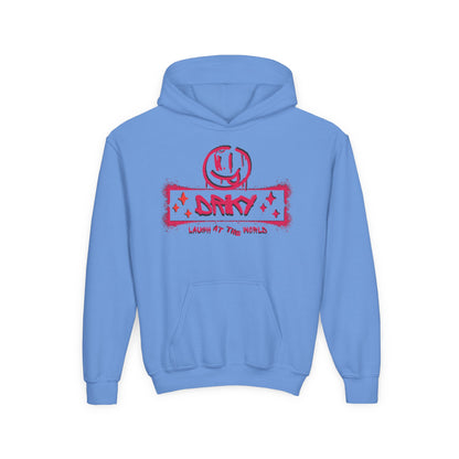 Driky Laugh at the World - Rose Blood - Youth Heavy Blend Hoodie