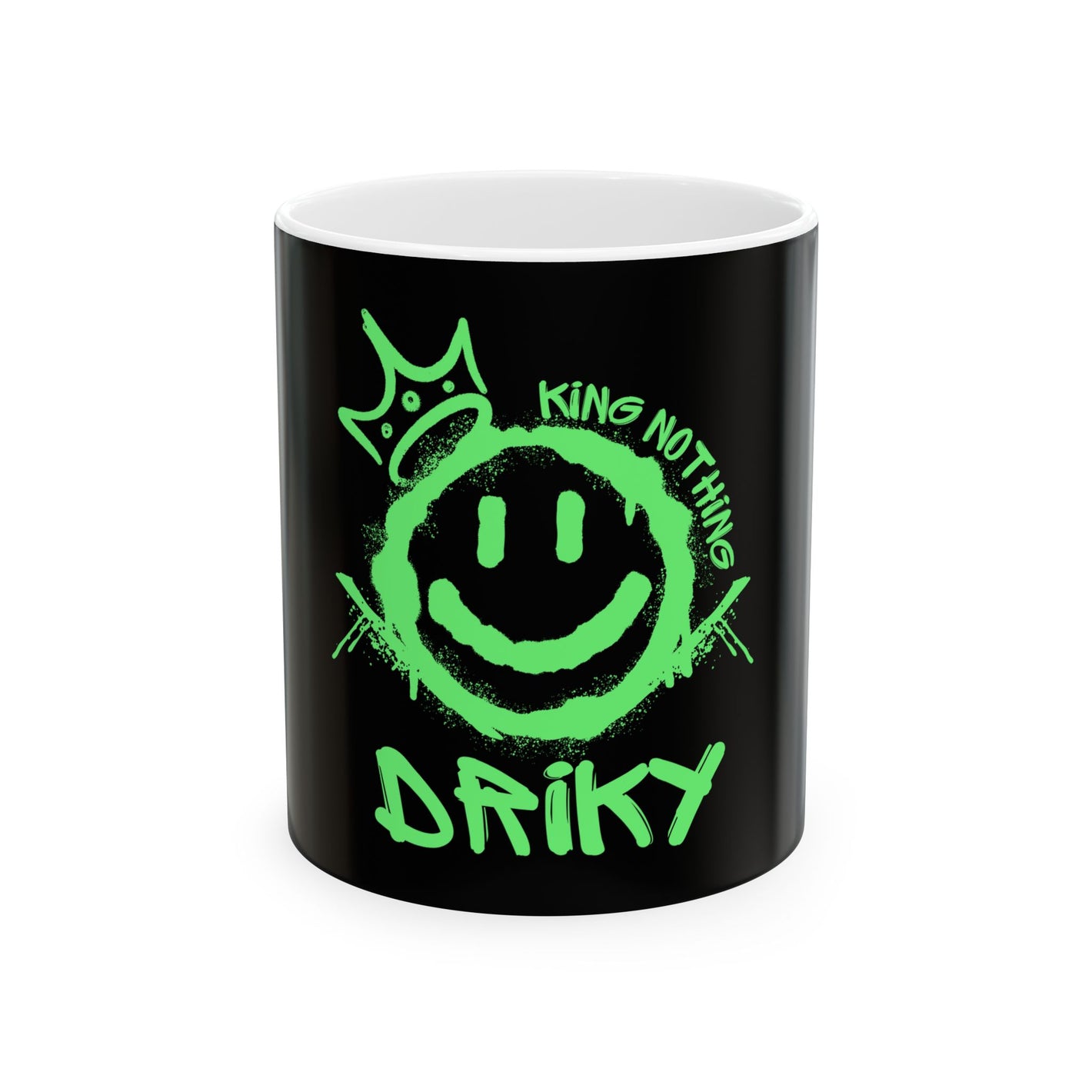 Driky King Nothing - Green Monkey - 11oz Coffee Cup