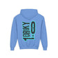 Youth Driky 1 point 0 Bro - Blue Brain Backprint - Heavy Blend Hoodie 16 Colors