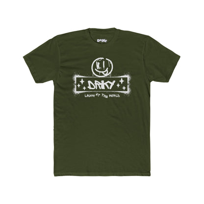 Driky Laugh at the World - Simple Cotton Crew Tee