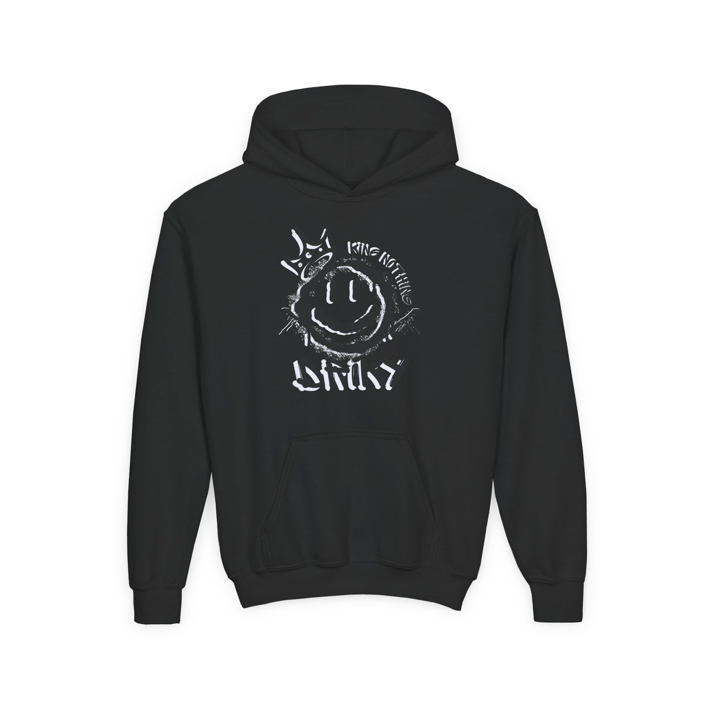 Driky King Nothing - Blackout - Youth Heavy Blend Hoodie