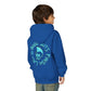 Drikyz Good Guys Finish Last - Blue Brain - (Back Print) Youth Heavy Blend Hoodie