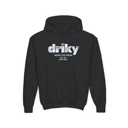 Driky ESTD Wear - White Night - Youth Heavy Blend Hoodie