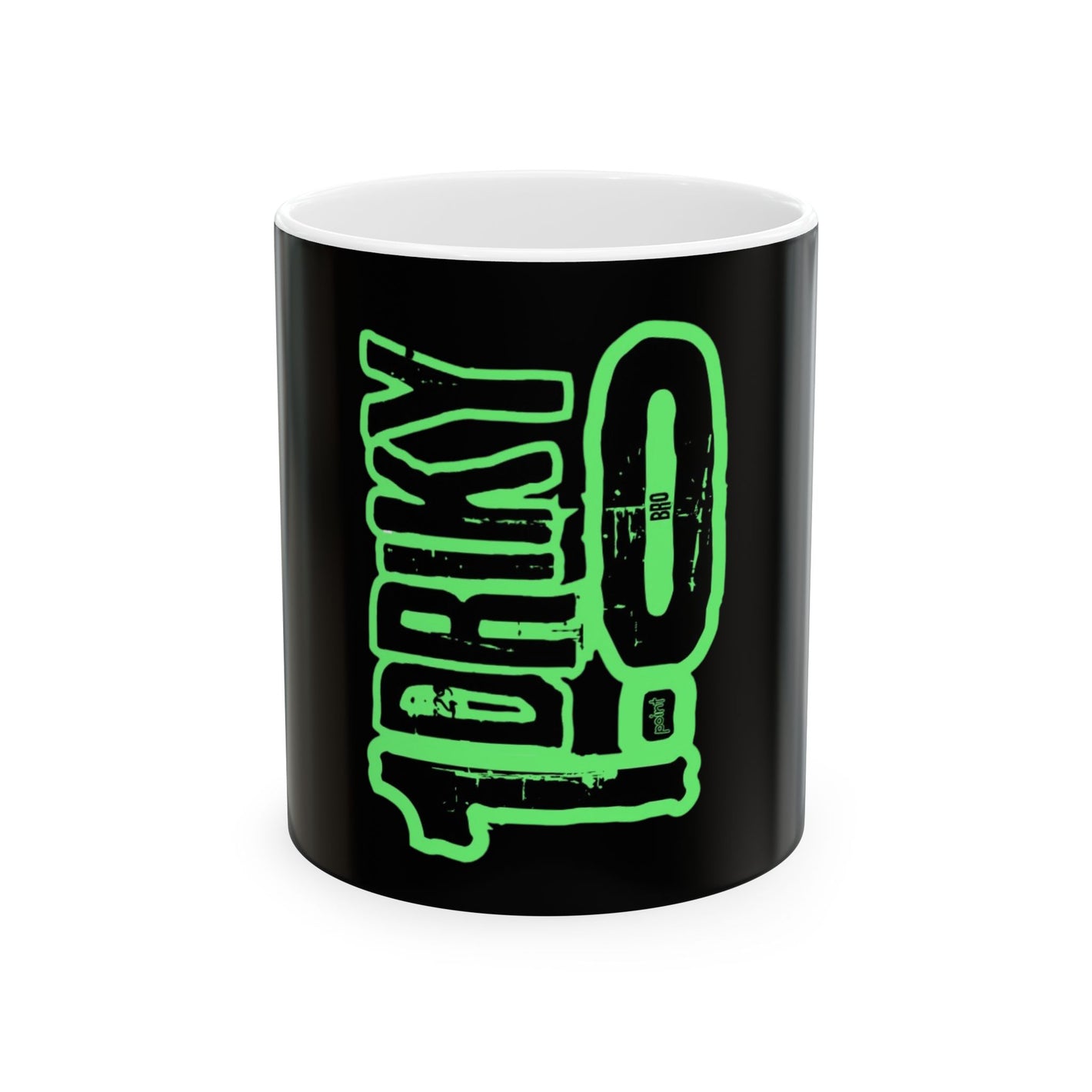Driky 1 point 0 Bro - Green Monkey 11oz Coffee Cup