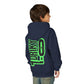 Driky 1 point 0 Bro - Green Monkey - (Back Print) Youth Heavy Blend Hoodie