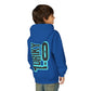 Driky 1 point 0 Bro - Blue Brain - (Back Print) Youth Heavy Blend Hoodie