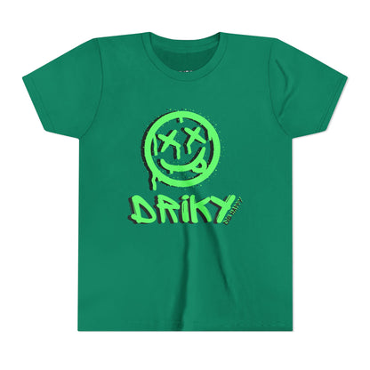 Youth Driky Die Happy - Green Monkey Short Sleeve Tee
