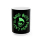 Drikyz Good Guys Finish Last - Green Monkey - 11oz Coffee Cup