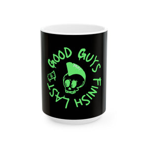 Drikyz Good Guys Finish Last - Green Monkey - 11oz Coffee Cup
