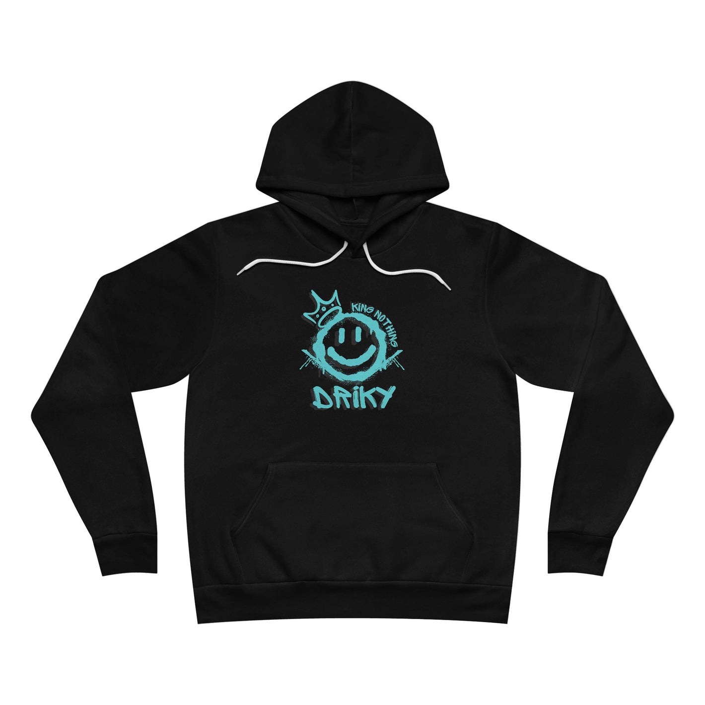 Driky King Nothing - Blue Brain Fleece Pullover Hoodie
