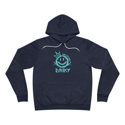 Driky King Nothing - Blue Brain Fleece Pullover Hoodie