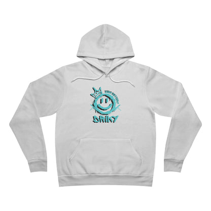 Driky King Nothing - Blue Brain Fleece Pullover Hoodie
