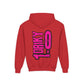 Driky 1 point 0 Bro - Pinkerton - (Back Print) Youth Heavy Blend Hoodie