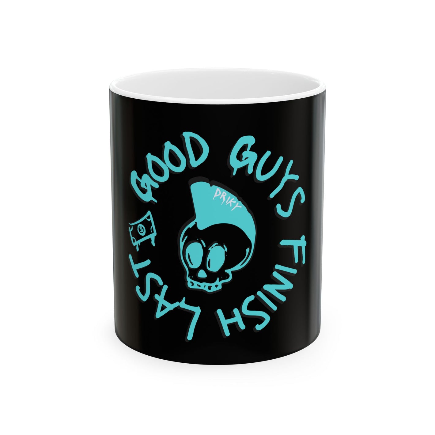 Drikyz Good Guys Finish Last - Blue Brain - 11oz Coffee Cup