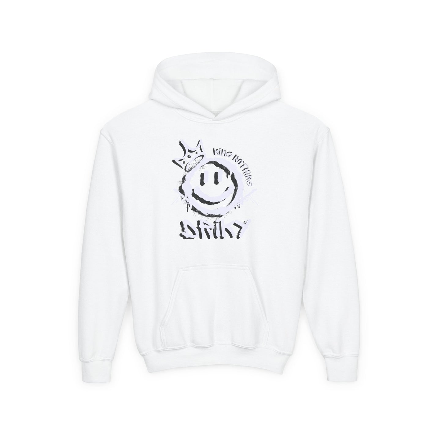 Driky King Nothing - White Night - Youth Heavy Blend Hoodie