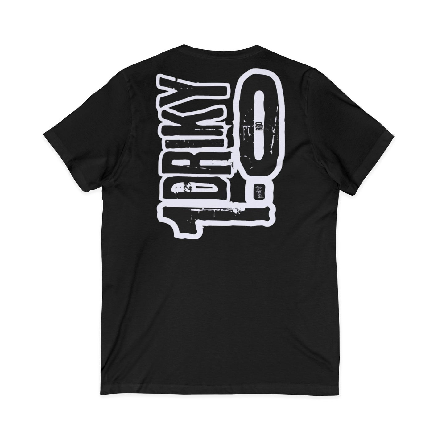 Driky 1 point 0 Bro Jersey - Back Print - V-Neck Tee