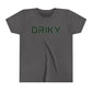 Youth Driky Stud Muffin - Green Monkey Short Sleeve Tee