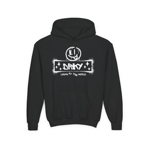 Driky Laugh at the World - Simple - Youth Heavy Blend Hoodie