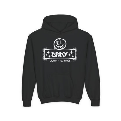 Driky Laugh at the World - Simple - Youth Heavy Blend Hoodie