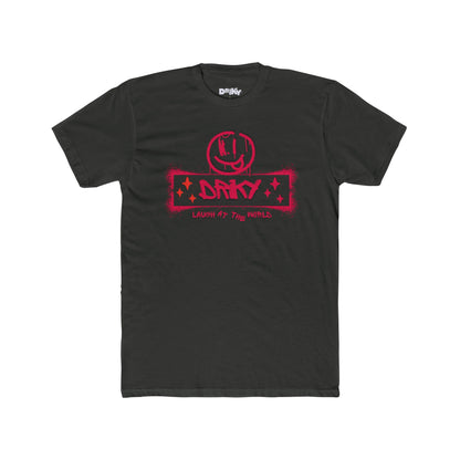 Driky Laugh at the World - Rose Blood Cotton Crew Tee