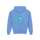 Drikyz Good Guys Finish Last - Blue Brain - (Back Print) Youth Heavy Blend Hoodie
