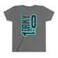 Youth Driky 1 point 0 Bro - - Blue Brain Back Print Short Sleeve Tee
