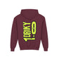 Driky 1 point 0 Bro - Banana Sunshine - (Back Print) Youth Heavy Blend Hoodie