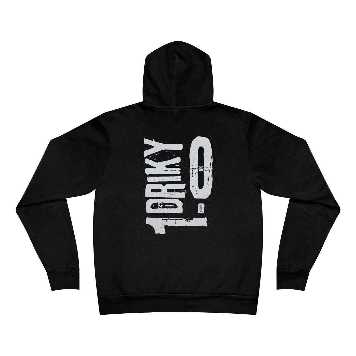 Driky 1 point 0 Bro - OG2 - Back Print Fleece Pullover Hoodie