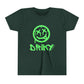 Youth Driky Die Happy - Green Monkey Short Sleeve Tee